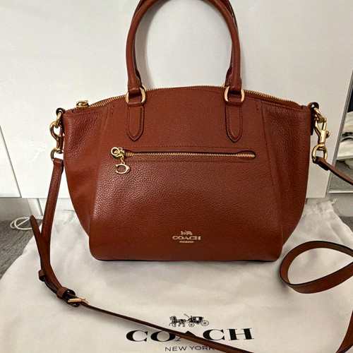 Coach brown pebbled leather - coach,