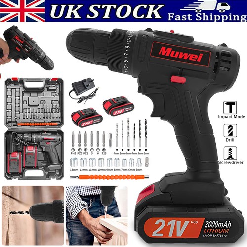 21v cordless hammer drill set - drill,