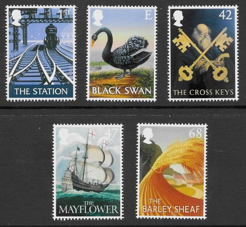 2003 british pub signs - british, mnh
