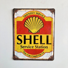 Shell service station tin sign