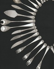 132 Piece Stainless Steel Alveston Pattern Cutlery Set by Robert Welch