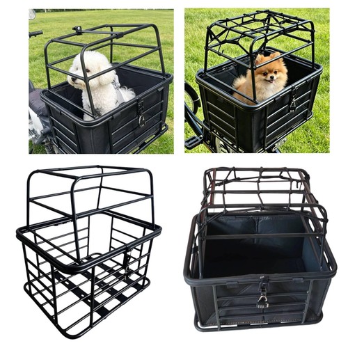 Dog bike rear basket - rear,