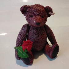 Limited Ed. Steiff Collection Dew Drop Rose Porcelain Bear  1172 of 2000