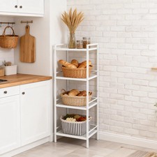 5 Tier Silver Metal Storage