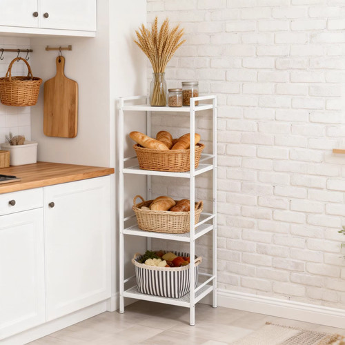 Tier silver metal storage - metal,