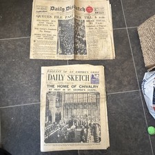 2 x Original 1936 Daily Sketch