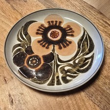 Denby Pottery - Westbury - Side Plate Vintage 1970s Floral - 16.5cm Diameter