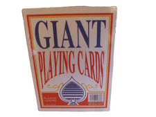 2 x giant playing cards -