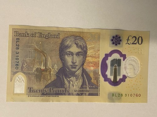 Bank england note with - england, £20