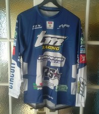 TM RACING REPLICA TEAM ENDURO MX SHIRT LARGE 42" chest Dark Blue