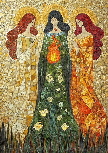 Goddess brigid triple aspect - goddess,