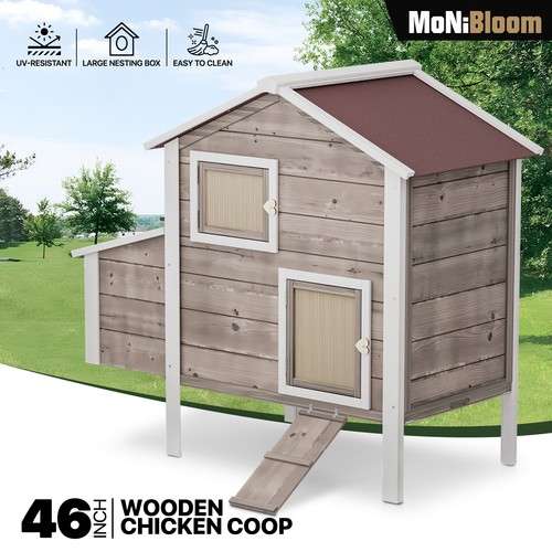 Wooden chicken coop - 46"wooden, cage