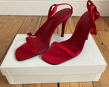 LK Bennett Red Satin High Heel