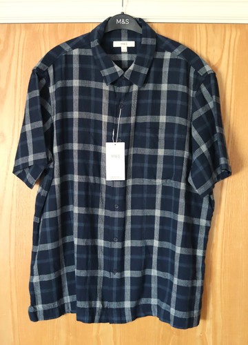 Blue cotton checkered - blue,