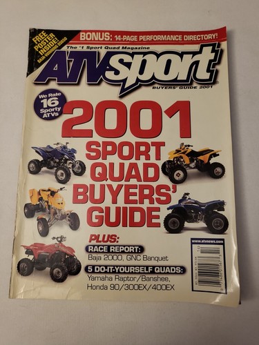 2001 atv sport magazine - sport,