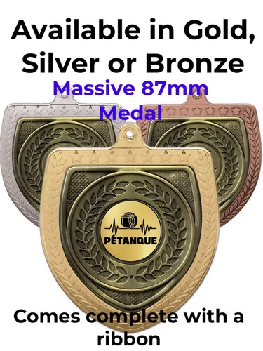 Pétanque award large 87mm - pétanque,