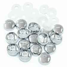 CHROME SHOWER SCREW CAPS 5x