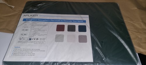 Aplker faux leather placemats - aplker,