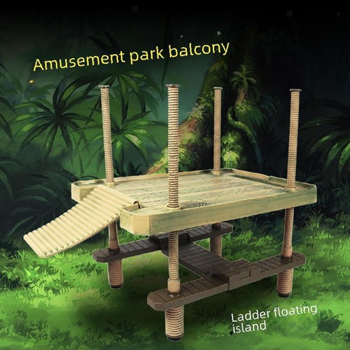 Large turtle basking platform - turtle,