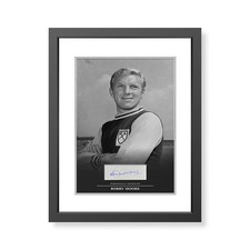 Bobby Moore Signed & Framed West Ham United Photo Display COA