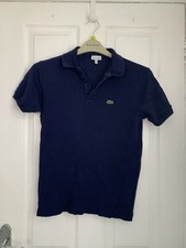 Lacoste Boys Navy Blue Tshirt Size 16