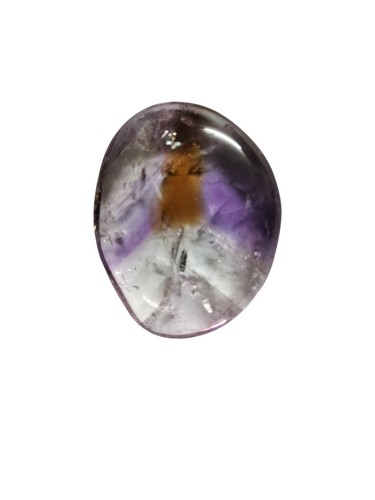 Ametrine polished palm stone - ametrine,