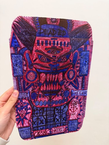 Haunted ballpoint mask sigil - ballpoint,