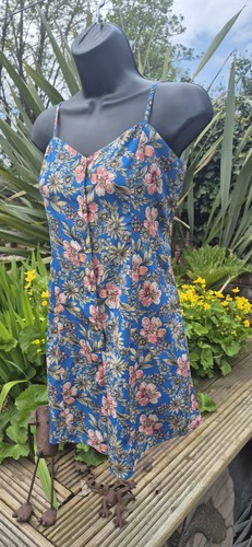 Primark blue floral viscose - blue,