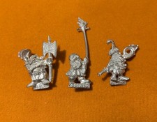 Prince Ulther's Dragon Company Officer, Musician + Standard Dwarf Warhammer RRD6