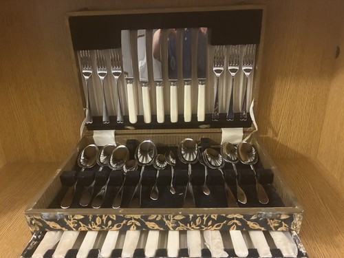 Vintage canteen cutlery - canteen,
