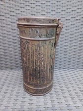 Original WW2 German Army Gas Mask Tin 1936 with spare lenses