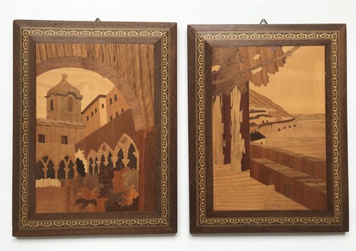 Vintage folk art - folk, inlay