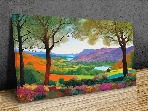 British colourful landscape - british,