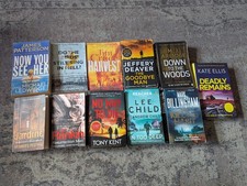 11x Crime Thriller Suspense Detective Fiction Books Holiday Reading SALE Bundle