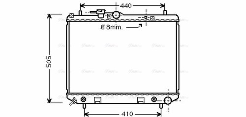 Ava coolant radiator du2044 - coolant,