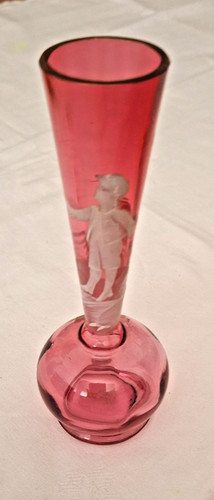 Mary gregory cranberry glass - gregory,