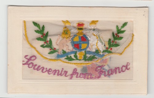 Silk postcard souvenir from - souvenir,