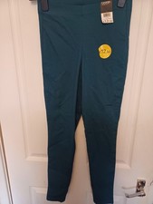Bnwt Ladies George TEAL Coloured Jeggings Size 8 Leg 27