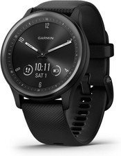 Garmin Vívomove Sport, 40mm Hybrid Smartwatch Touchscreen Display Silicon, Black