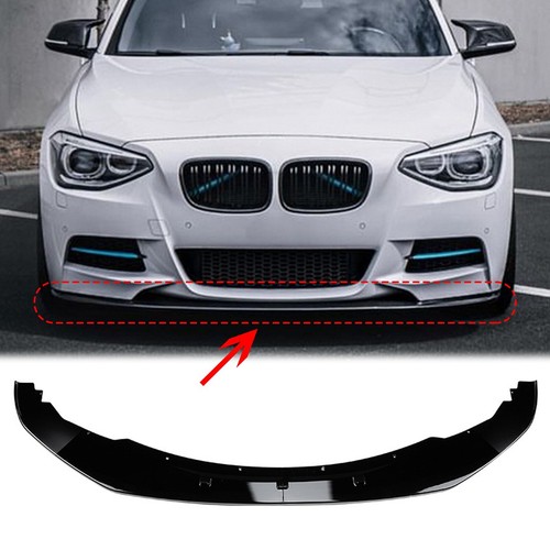 Glossy black front bumper - front,