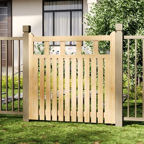 Garden wooden gate pedestrian - garden,