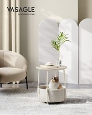 VASAGLE Side Table, Round End