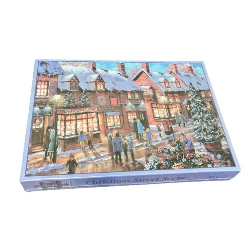 Christmas street scene - christmas, 1000