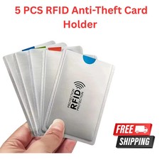 5x RFID Blocking Card Sleeve
