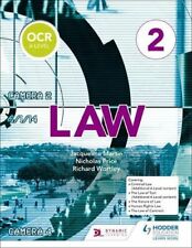 OCR A Level Law Book 2 By Jacqueline Martin, Richard Wortley, Nicholas Price