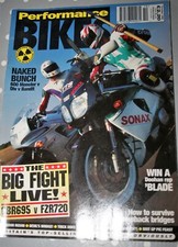 Performance Bikes Magazine OCT 1995 HONDA CBR600 YAMAHA FZR600R