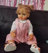 55CM Full Body Vinyl Reborn Toddler Girl Doll Princess Betty 3D Skin Painting