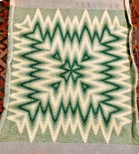Vintage completed bargello - vintage,