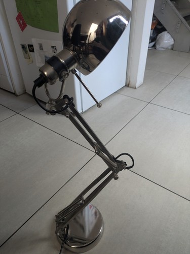 Anglepoise desk lamp - desk, silver