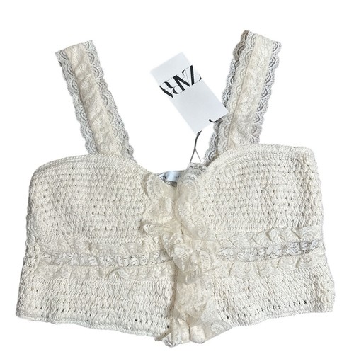 Zara new cream crochet lace - new!,